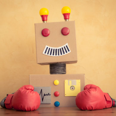Funny toy robot Funny toy robot. Innovation technology and creative concept